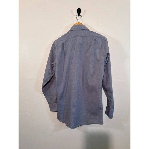 ✨5 for $15✨ Men’s Gray Van Heusen Button Down Dress Fitted Shirt - Picture 5 of 9